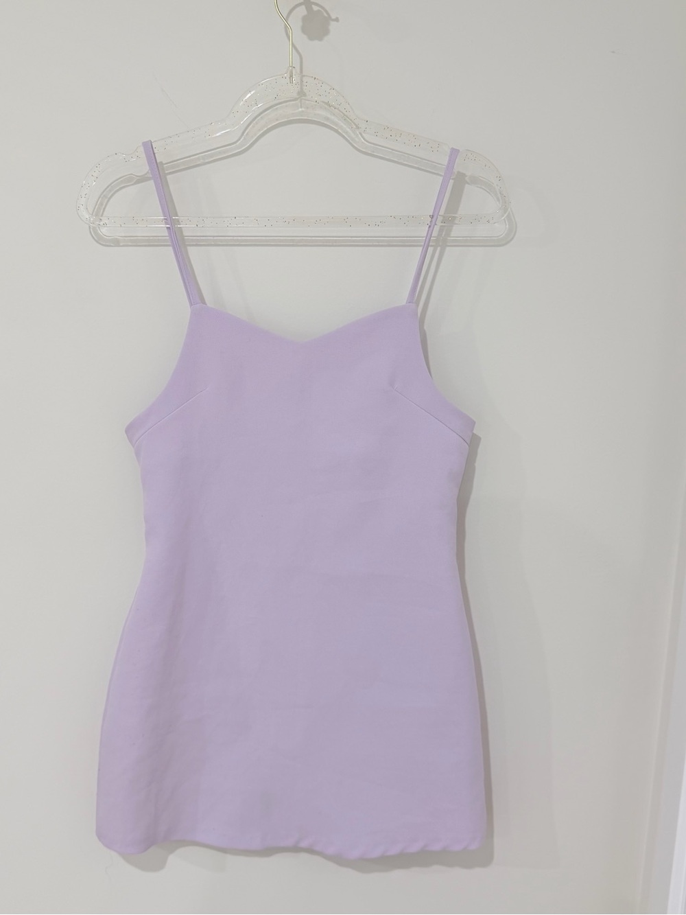 Lilac Spaghetti Strap Mini Dress